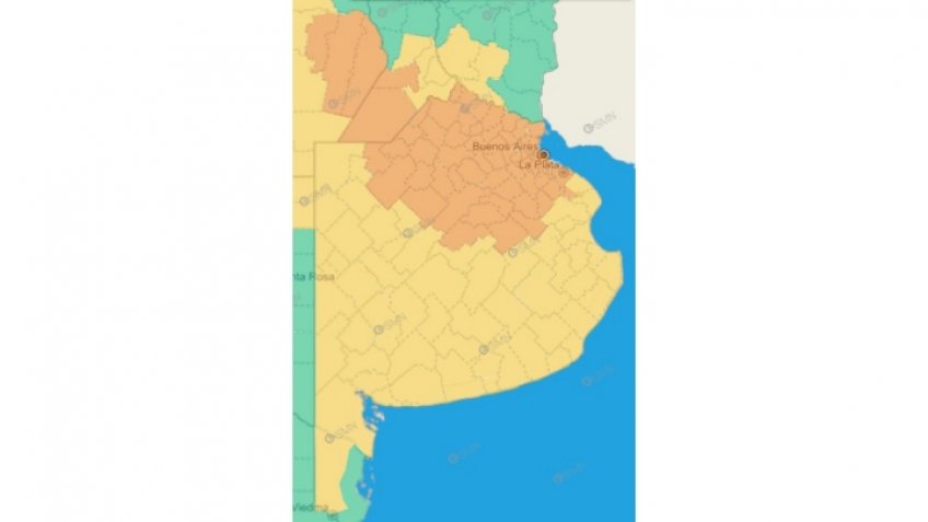 "Alerta Amarillo" por tormentas fuertes para Tandil y la zona
